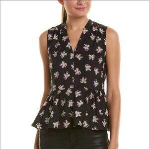 Rebecca Taylor Silk Floral Tank Top Size 2